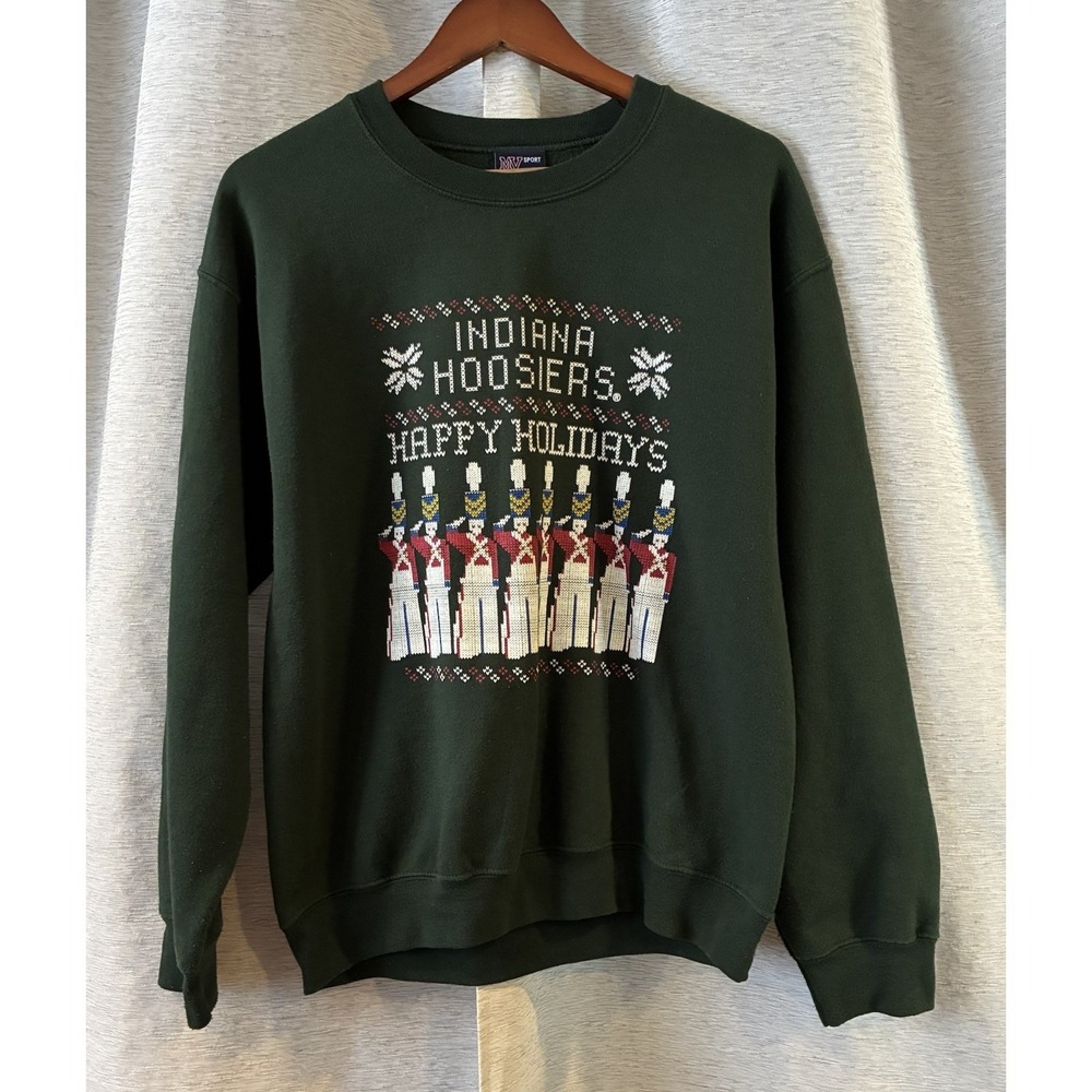 Vintage Indiana Hoosiers Nutcracker Christmas Holiday Sweatshirt Size Medium